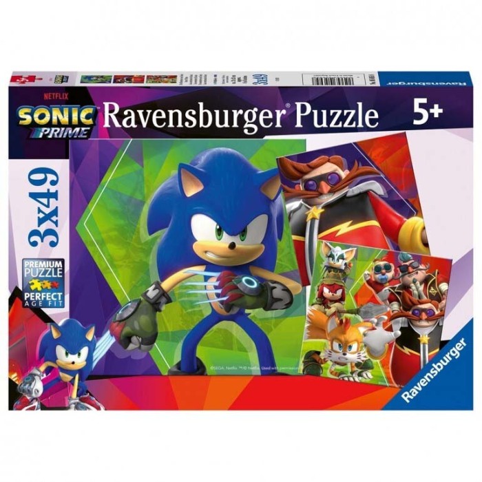 Παιδικό Puzzle Sonic 147pcs για 5+ Ετών Ravensburger