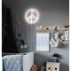 Φωτιστικό Neon "Peace" Λευκό A little lovely company