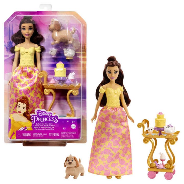 Κούκλα Disney Princess Belle’s Tea Time Cart για 3+ Ετών