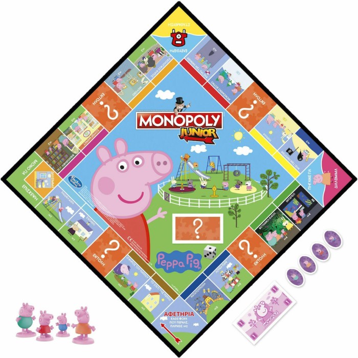 Παιχνιδολαμπάδα Peppa Pig Monopoly Peppa Junior για 5+ Ετών Hasbro