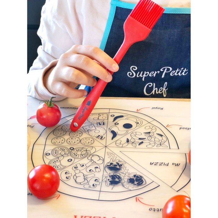 Super Petit Chef Σουπλά ζωγραφικής από σιλικόνη / Σετ "Pizza"