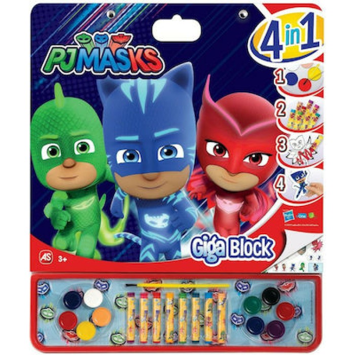 Ζωγραφική Giga Block PJ Masks 4 Σε 1 