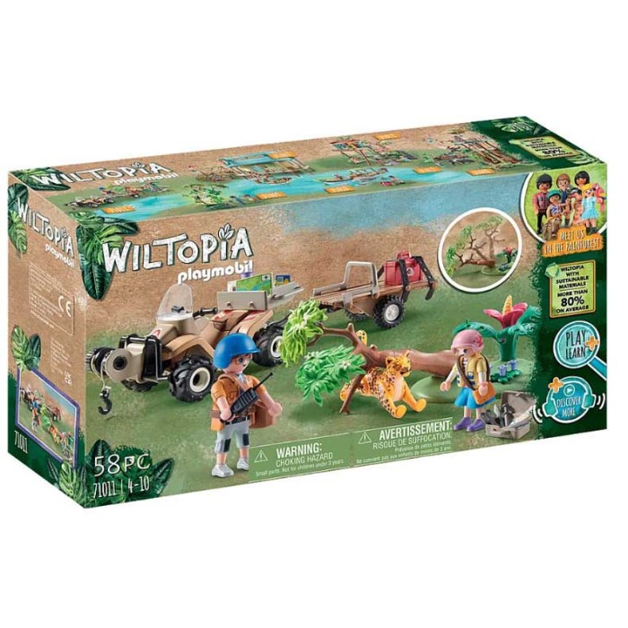 Playmobil Wiltopia Φροντιστές Ζώων με Εξερευνητικό Όχημα για 4-10 ετών