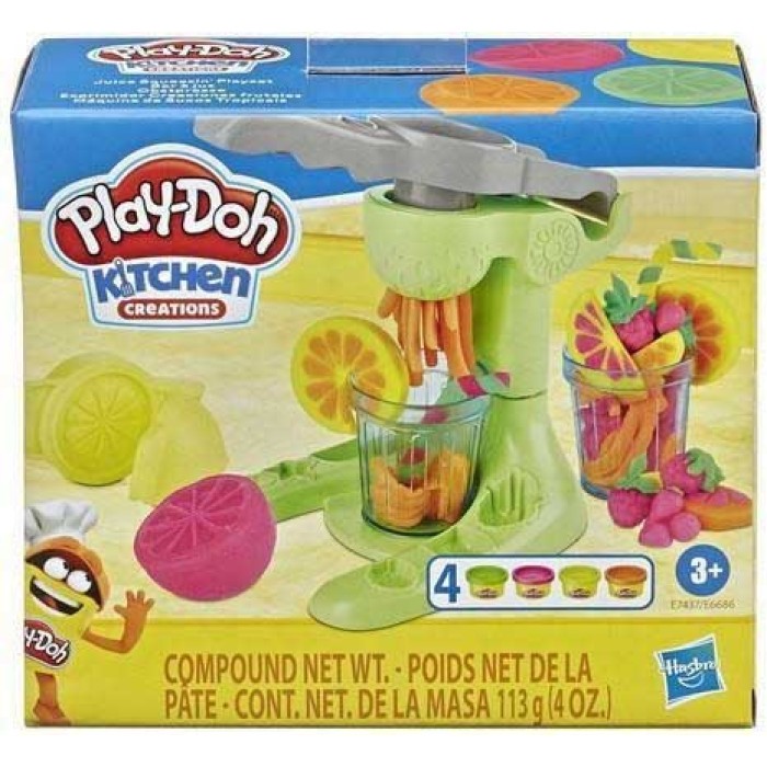 Hasbro Play-Doh Πλαστελίνη - Παιχνίδι Juice Squeezin για 3+ Ετών, 4τμχ