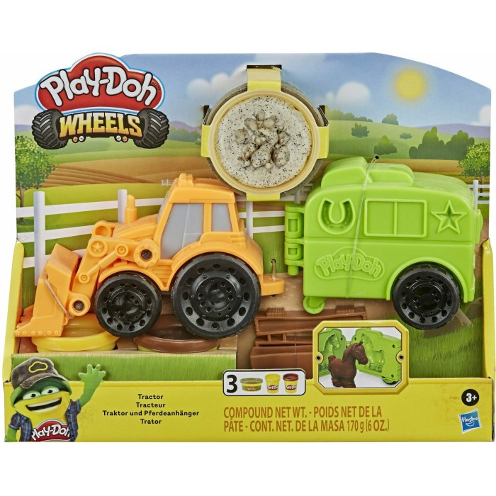 Play-Doh Πλαστελίνη - Παιχνίδι Wheels Tractor Farm Truck για 3+ Ετών