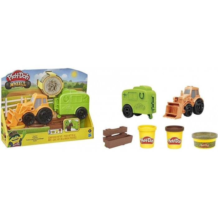 Play-Doh Πλαστελίνη - Παιχνίδι Wheels Tractor Farm Truck για 3+ Ετών