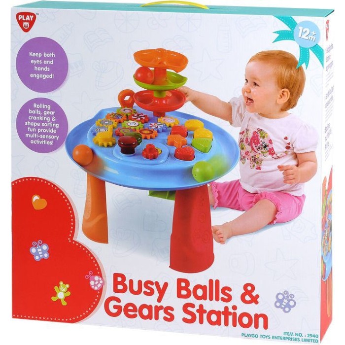 Playgo Τραπεζάκι Δραστηριοτήτων Busy Balls & Gears για 12+ Μηνών