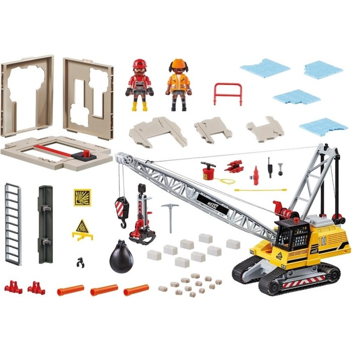 Playmobil City Action Cable Excavator with Building Section για 5+ ετών