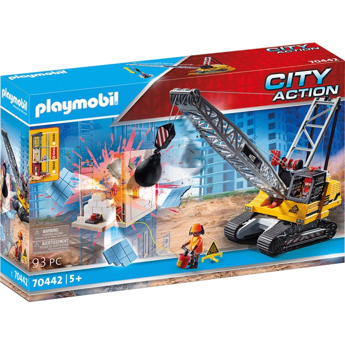 Playmobil City Action Cable Excavator with Building Section για 5+ ετών