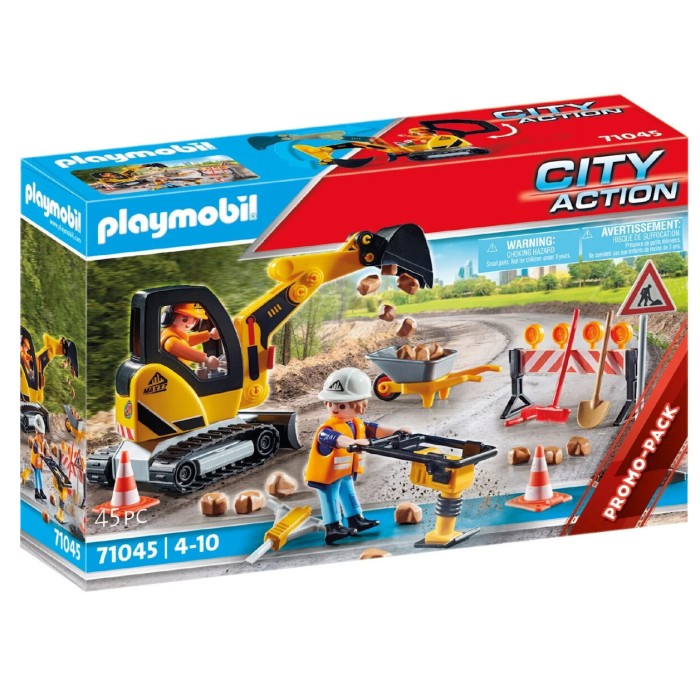 Playmobil City Action Εργασίες Οδοποιίας για 4-10 ετών