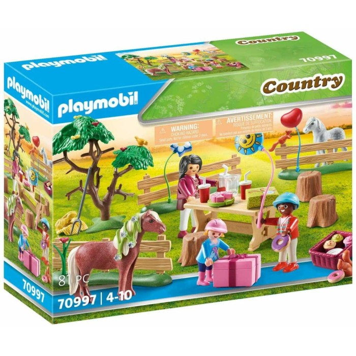 Playmobil Country Παιδικό Πάρτυ στη Φάρμα των Πόνυ για 4-10 ετών