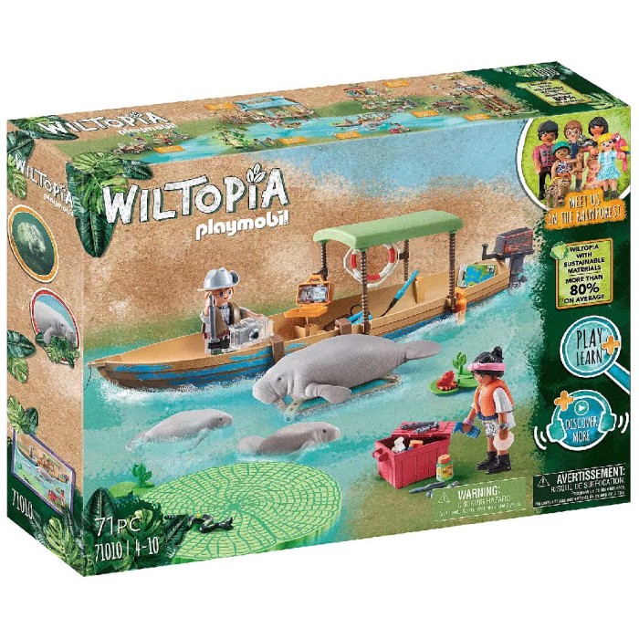 Playmobil Wiltopia Εκδρομή με Ποταμόπλοιο στον Αμαζόνιο