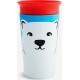 Munchkin Παιδικό Ποτηράκι "Miracle 360° Wildlove Sippy" από Πλαστικό Μπλε 266ml