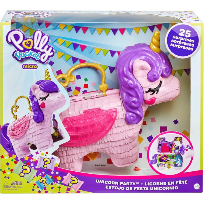 Παιχνίδι Μινιατούρα Polly Pocket Μονόκερος Πινιάτα για 4+ Ετών