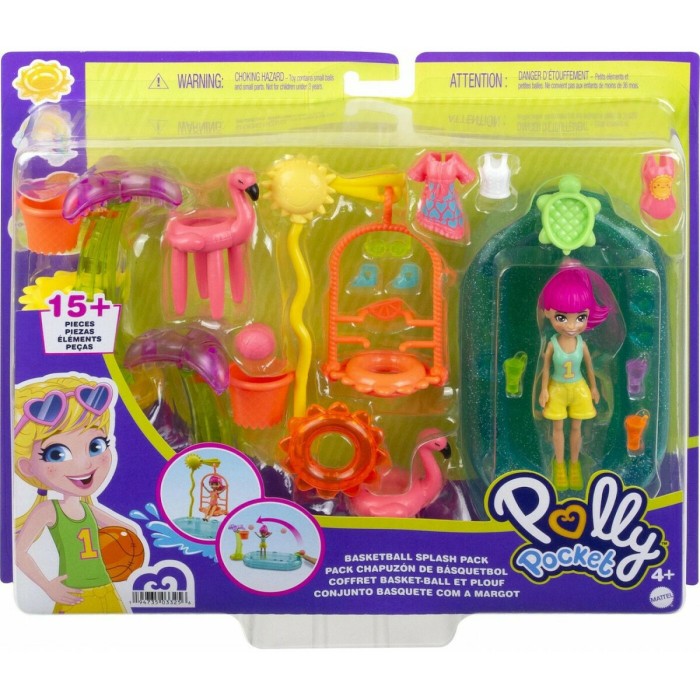 Παιχνίδι Μινιατούρα Polly Pocket Basketball Splash Pack για 4+ Ετών