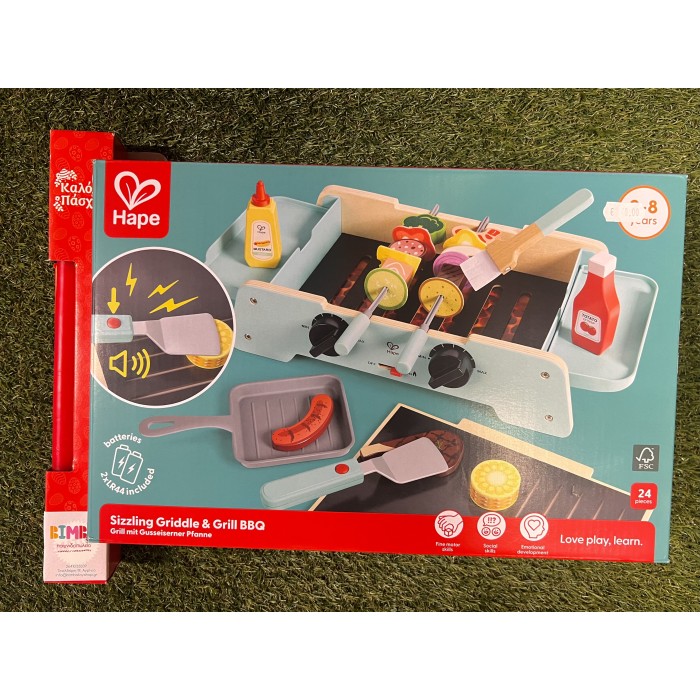 Παιχνιδολαμπάδα Hape Playfully Delicious Ξύλινη Ψησταριά & Grill BBQ