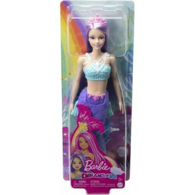  Κούκλα Barbie Γοργόνα Purple Hair