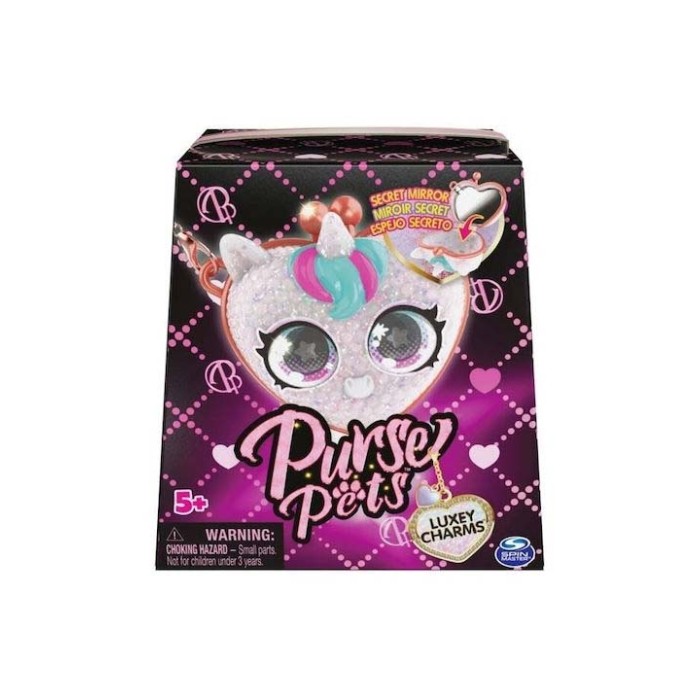 Spin Master Purse Pets Luxey Charms Παιδικό Πορτοφόλι με Clasp & Μπρελόκ για Κορίτσι Ροζ