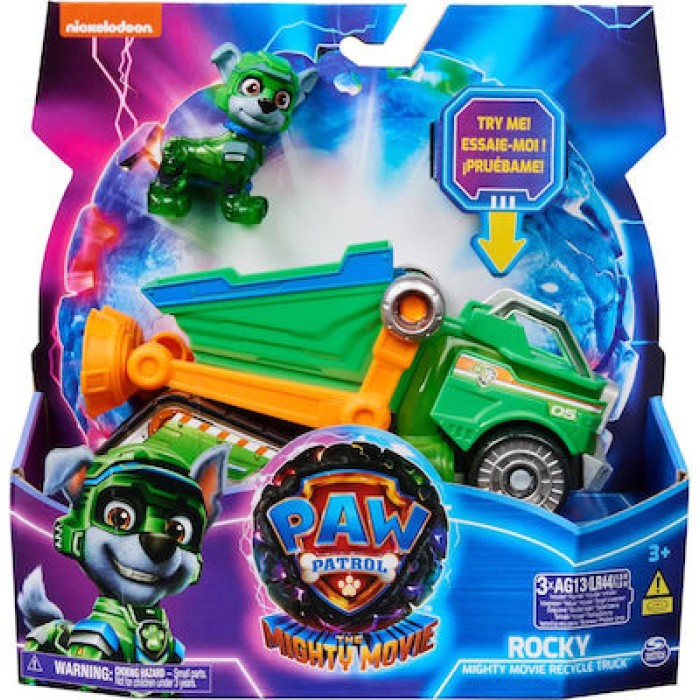 Spin Master Αυτοκινητάκι Paw Patrol Mighty Movie Rocky Mighty Movie Hovercraft