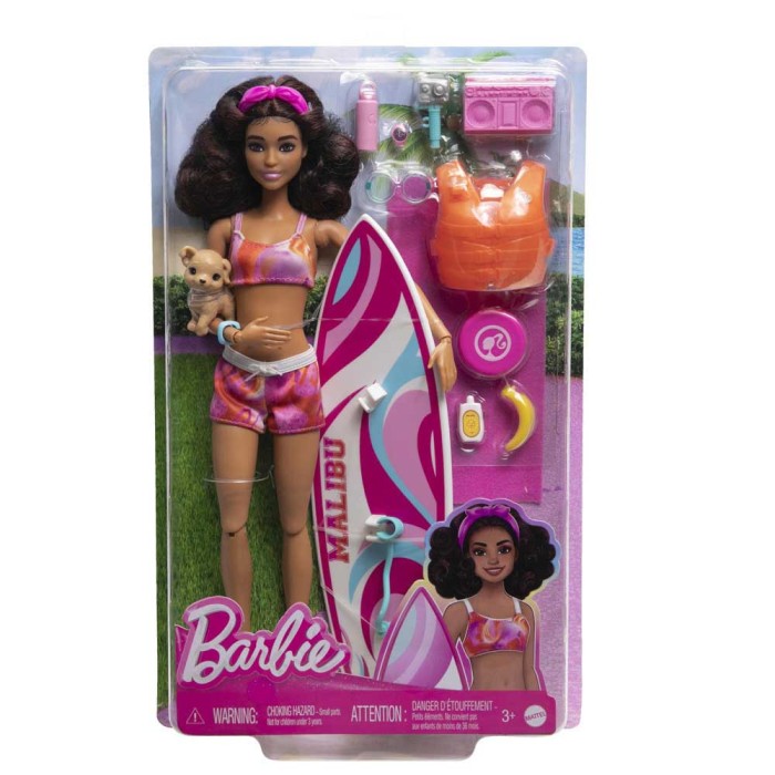 Mattel Κούκλα Barbie Beach Surfer για 3+ Ετών