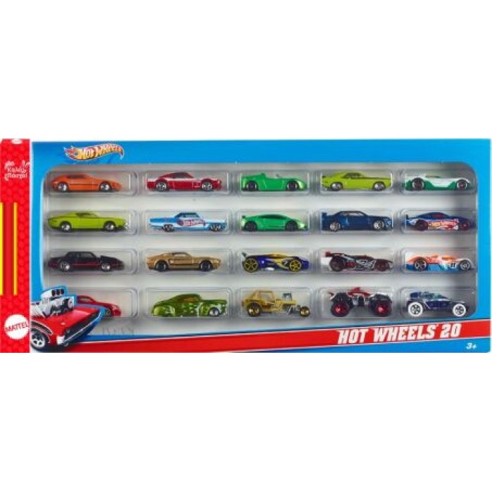 Παιχνιδολαμπάδα Hot Wheels Σετ 20 Αυτοκινητάκια για 3+ Ετών Mattel