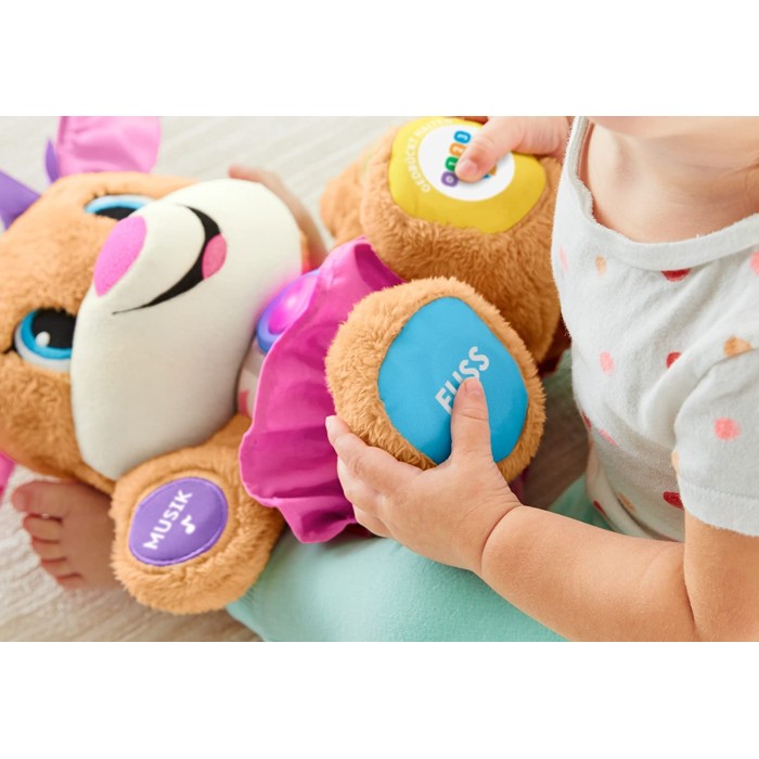 Εκπαιδευτικό Σκυλάκι Smart Stages από Ύφασμα με Μουσική και Ήχους για 6+ Μηνών