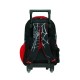 Gim Spiderman Black City Σχολική Τσάντα Τρόλεϊ Δημοτικού σε Μαύρο χρώμα