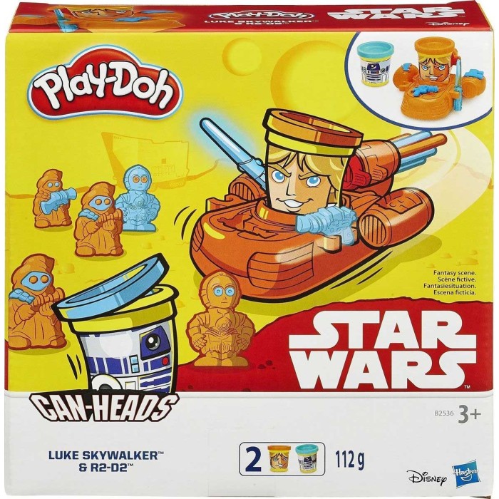 Hasbro Play-Doh Πλαστελίνη - Παιχνίδι για 3+ Ετών, Star Wars Cans 