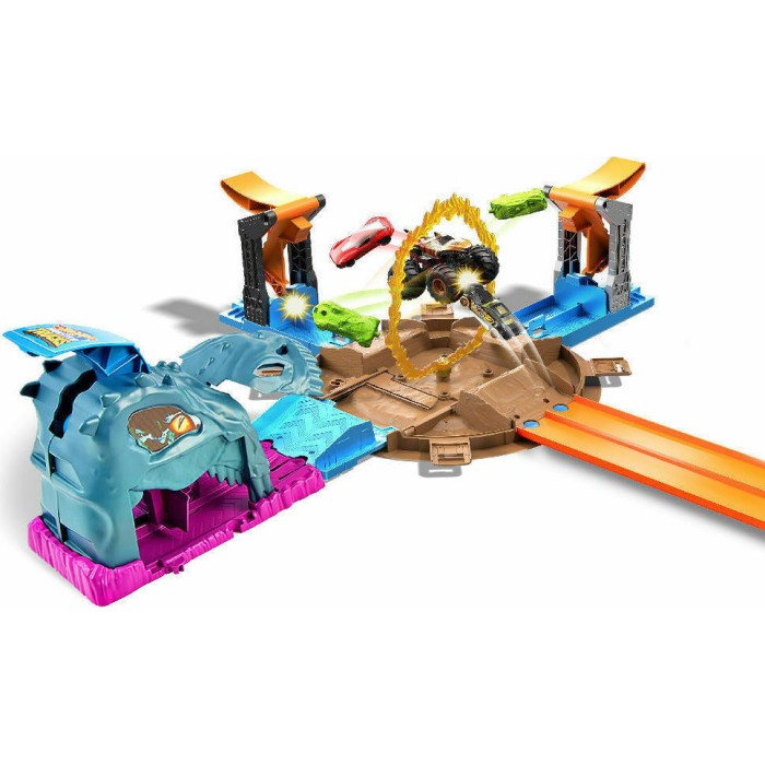 Παιχνιδολαμπάδα Hot Wheels Monster Trucks Πίστα Super Ρόδα για 4+ Ετών Mattel