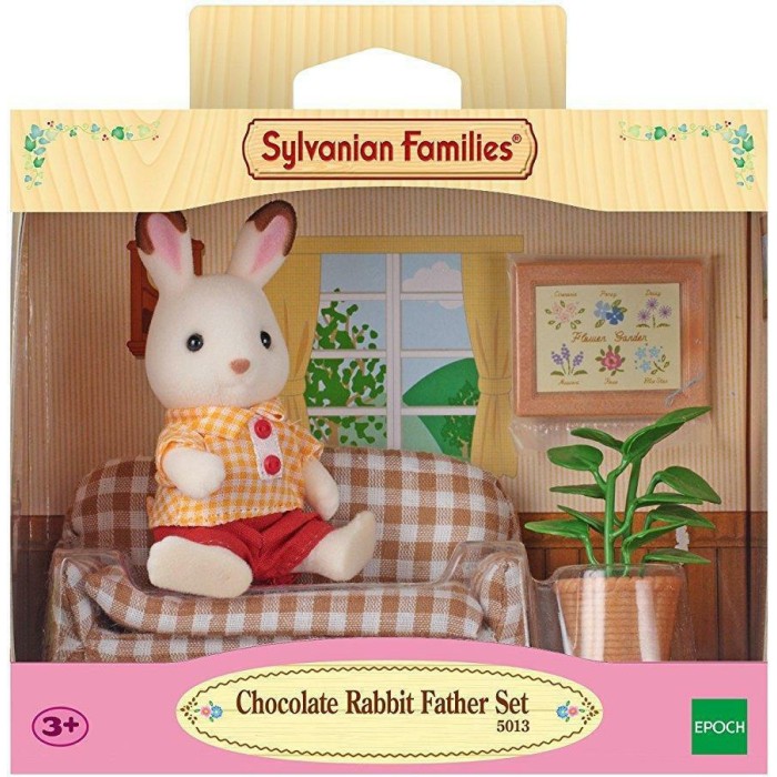 Sylvanian Families Chocolate Rabbit Father Set