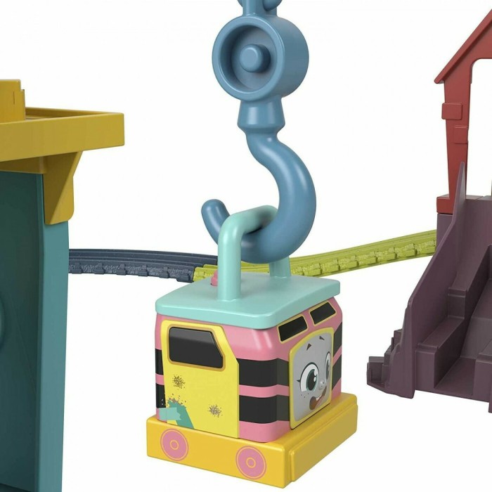 Thomas & Friends Πίστα και Σταθμός Επισκευών με την Καρλι και τη Σάντι Σετ με Τρενάκι για 3+ Ετών