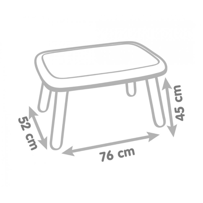 Smoby Παιδικό Τραπεζάκι Πράσινο 76x52x45εκ.