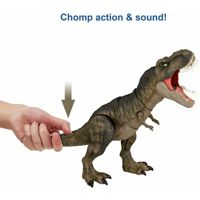 Jurassic World T-Rex "Χτυπάει" & Καταβροχθίζει με Ήχους 