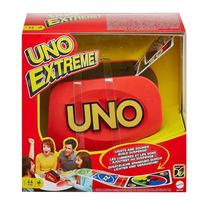 Mattel Επιτραπέζιο Παιχνίδι Uno Extreme για 2-10 Παίκτες 7+ Ετών