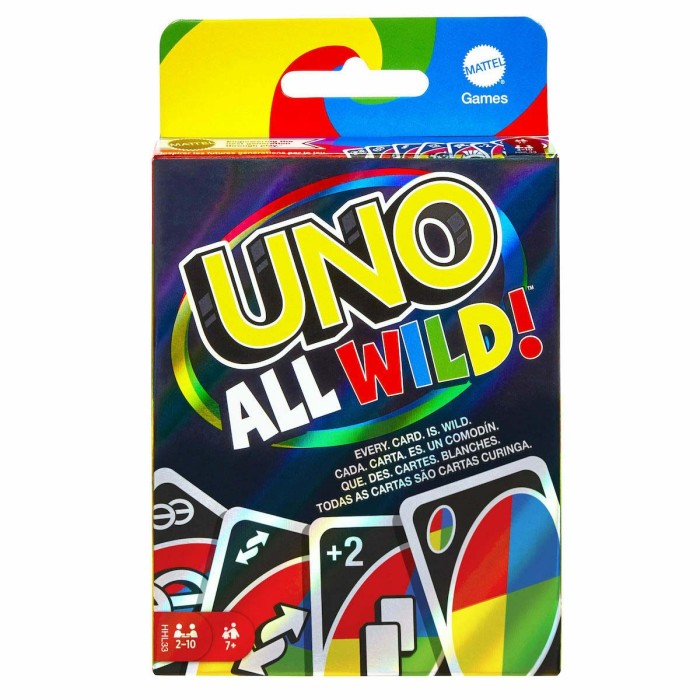 Mattel Επιτραπέζιο Παιχνίδι Uno All Wild για 2-10 Παίκτες 7+ Ετών