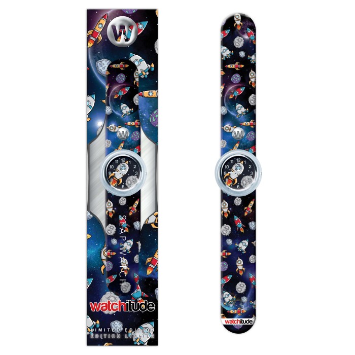 Watchitude: Ρολόϊ χειρός τύπου σλαπ Space Rockets
