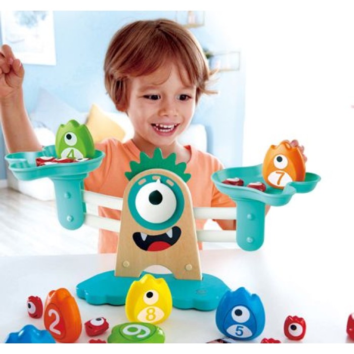 Hape Monster Math Scale - Μαθαίνω Μαθηματικά Με Την Ζυγαριά Και Τα Τερατάκι 